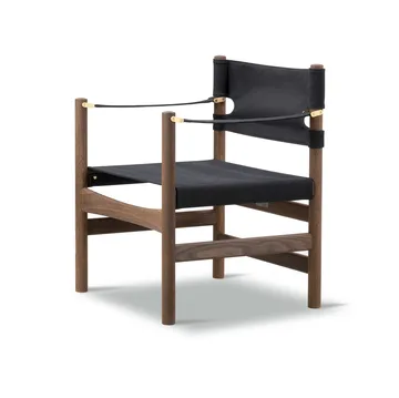 Canvas 21 karmstol - Svart canvas-oljet eik - Fredericia Furniture