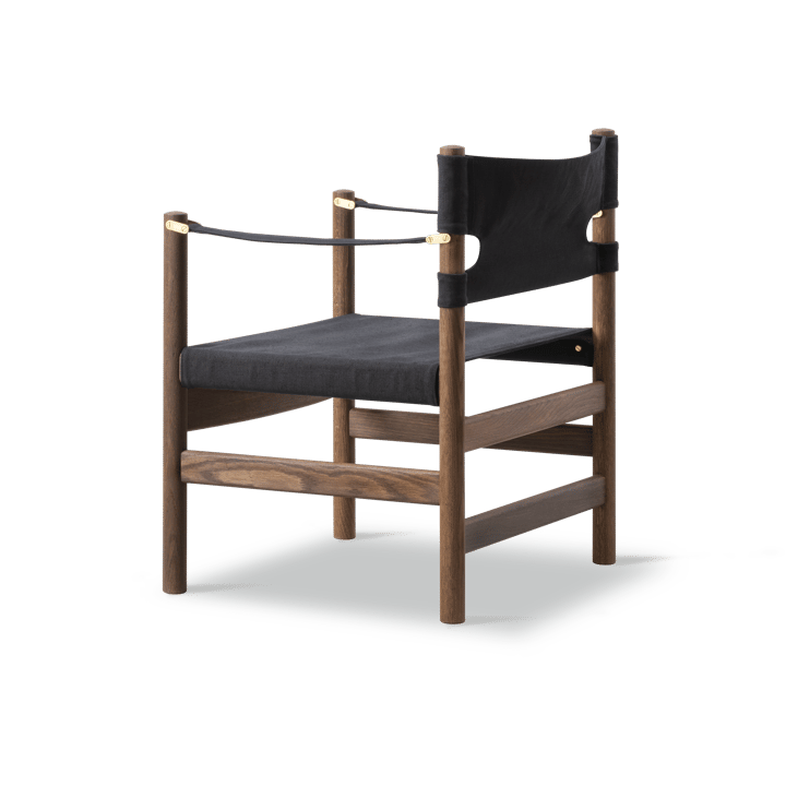 Canvas 21 karmstol, Svart canvas-oljet eik Fredericia Furniture