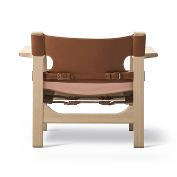 Den spanske stol lenestol - Lær cognac-lys oljet eik - Fredericia Furniture