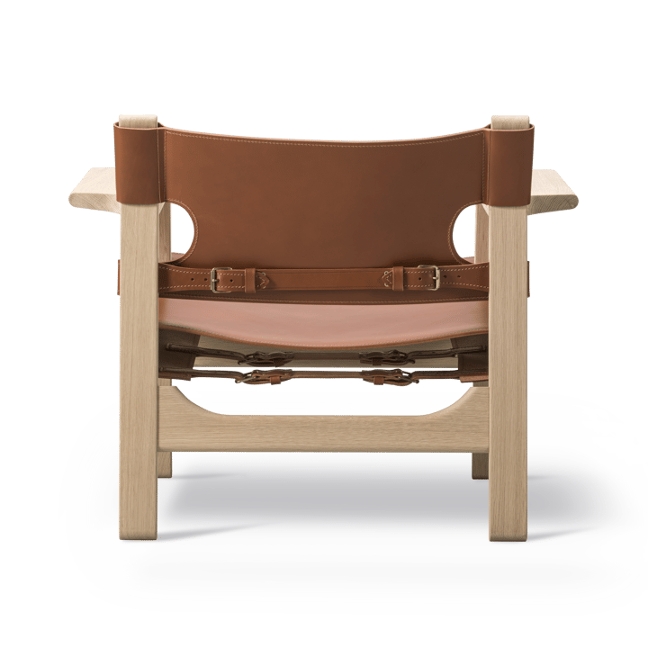 Den spanske stol lenestol, Lær cognac-lys oljet eik Fredericia Furniture