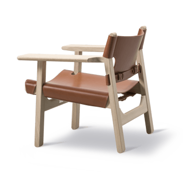 Den spanske stol lenestol - Lær cognac-lys oljet eik - Fredericia Furniture