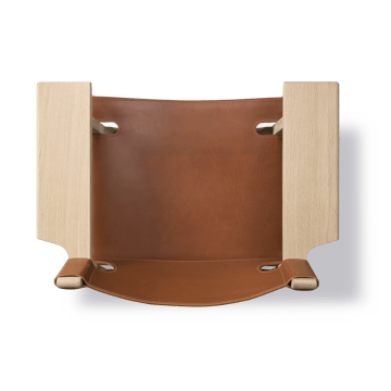 Den spanske stol lenestol - Lær cognac-lys oljet eik - Fredericia Furniture