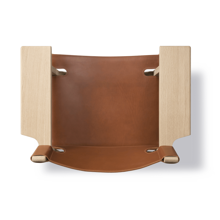 Den spanske stol lenestol, Lær cognac-lys oljet eik Fredericia Furniture