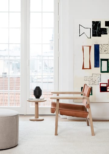 Den spanske stol lenestol - Lær cognac-lys oljet eik - Fredericia Furniture