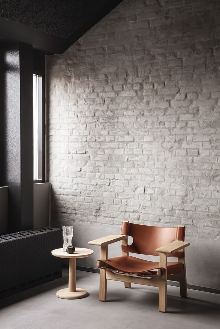Den spanske stol lenestol, Lær cognac-lys oljet eik Fredericia Furniture