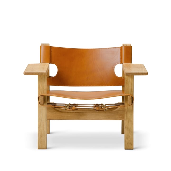 Den spanske stol lenestol - Lær cognac-oljet eik - Fredericia Furniture
