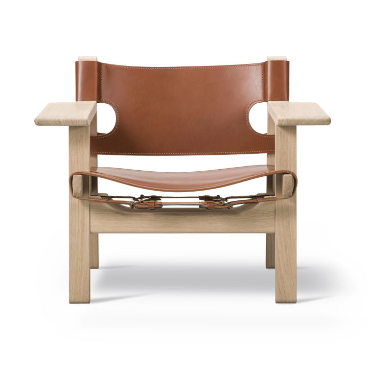 Den spanske stol lenestol - Lær cognac-såpet eik - Fredericia Furniture