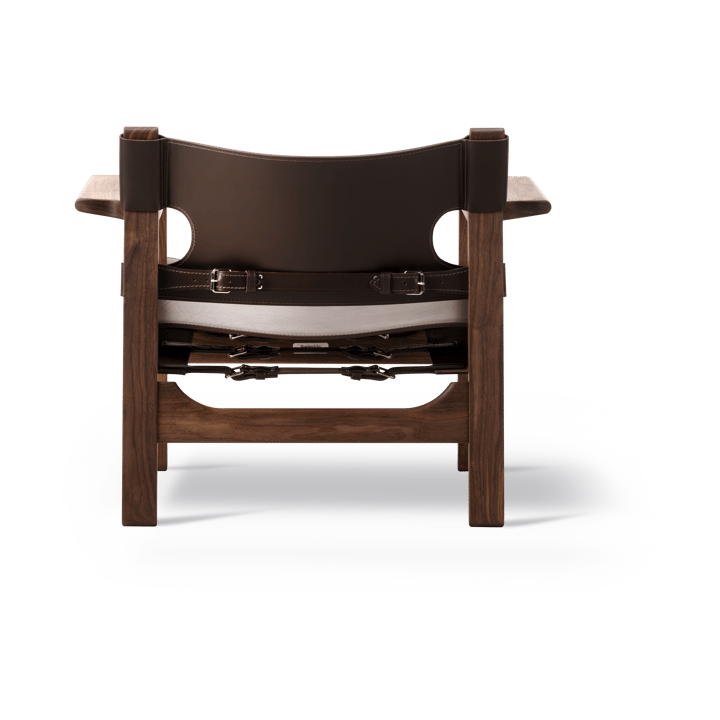 Den spanske stol lenestol, Lær mørkebrun-oljet valnøtt Fredericia Furniture