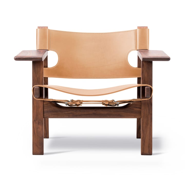 Den spanske stol lenestol - Lær natur-oljet valnøtt - Fredericia Furniture