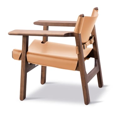 Den spanske stol lenestol - Lær natur-oljet valnøtt - Fredericia Furniture