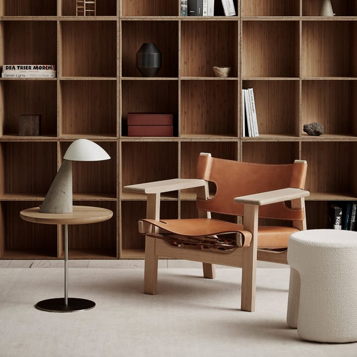 Den spanske stol lenestol, Lær svart-røkt eik Fredericia Furniture