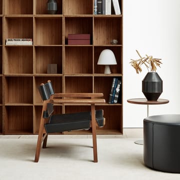 Den spanske stol lenestol - Lær svart-røkt eik - Fredericia Furniture