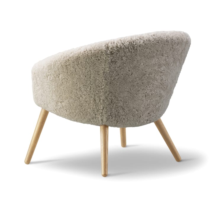 Ditzel loungestol saueskinn, Moonlight-oak Fredericia Furniture