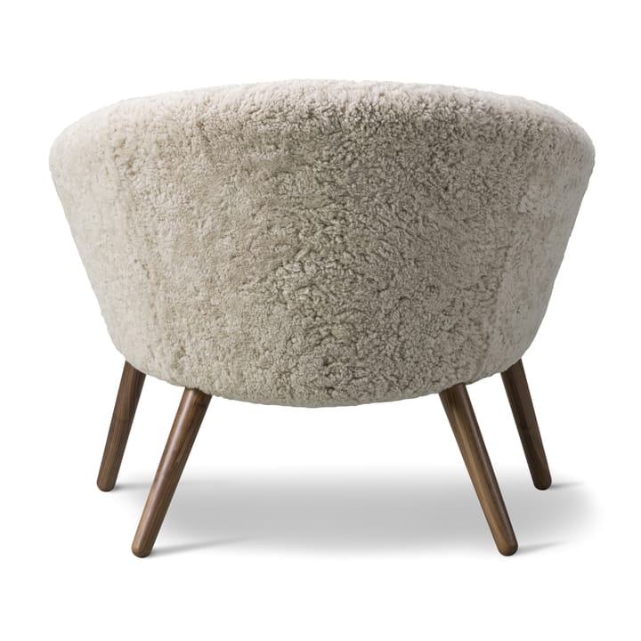Ditzel loungestol saueskinn, Moonlight-walnut Fredericia Furniture