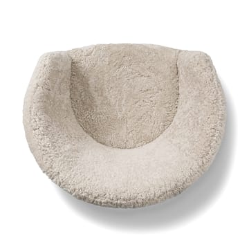 Ditzel loungestol saueskinn - Moonlight-walnut - Fredericia Furniture