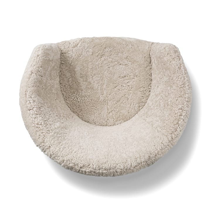 Ditzel loungestol saueskinn, Moonlight-walnut Fredericia Furniture