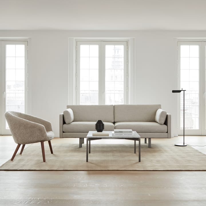Ditzel loungestol saueskinn, Moonlight-walnut Fredericia Furniture