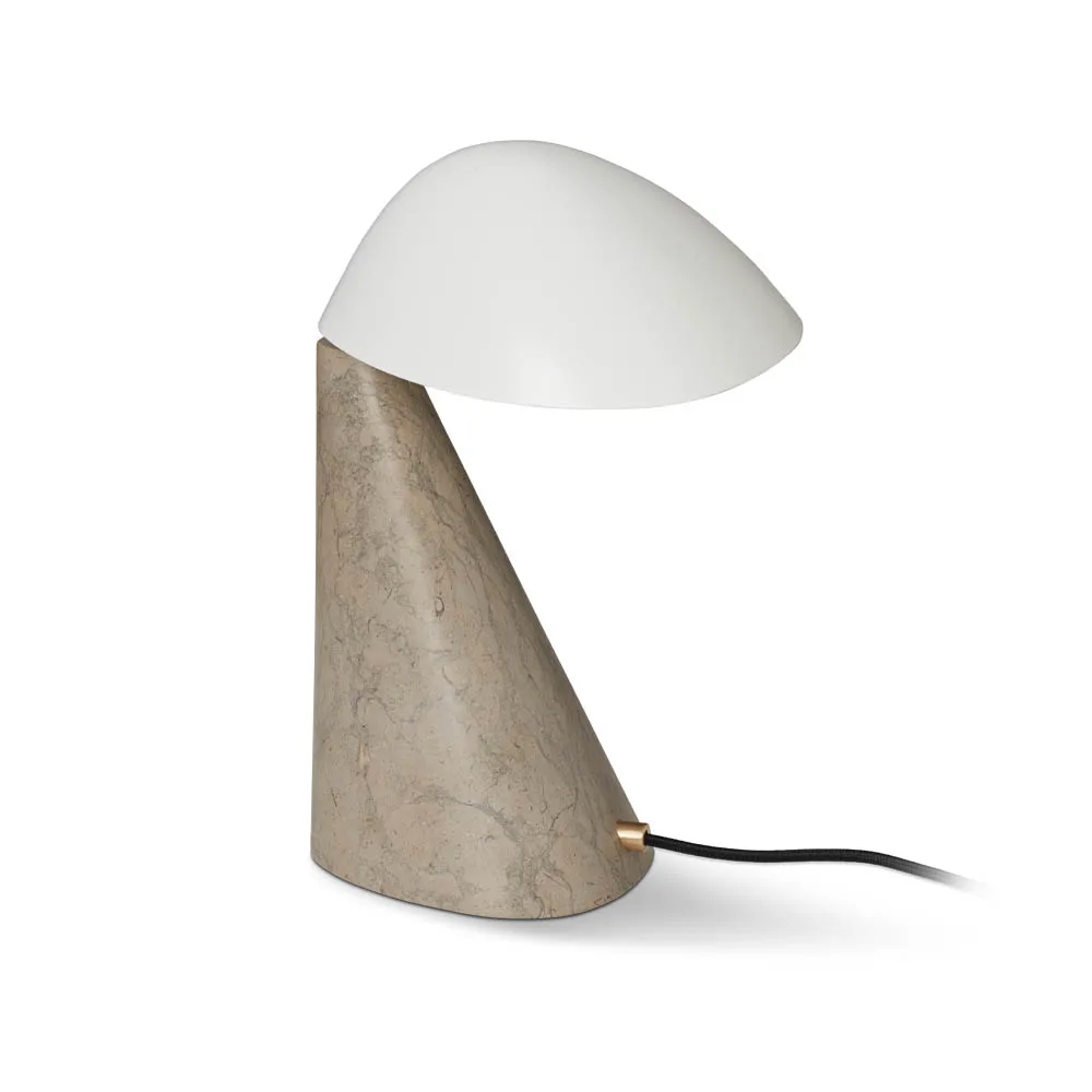 Fellow bordlampe, White-dark atlantico limestone Fredericia Furniture