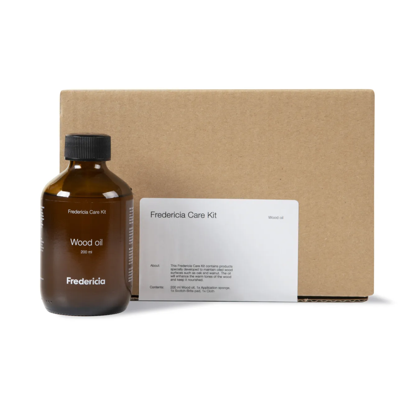 Fredericia møbelpleiesett tre, Eik og valnøtt Fredericia Furniture