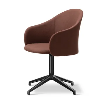 Gomo Armchair lenestol swivel base 4-star - Blazer CUZ4D-black - Fredericia Furniture
