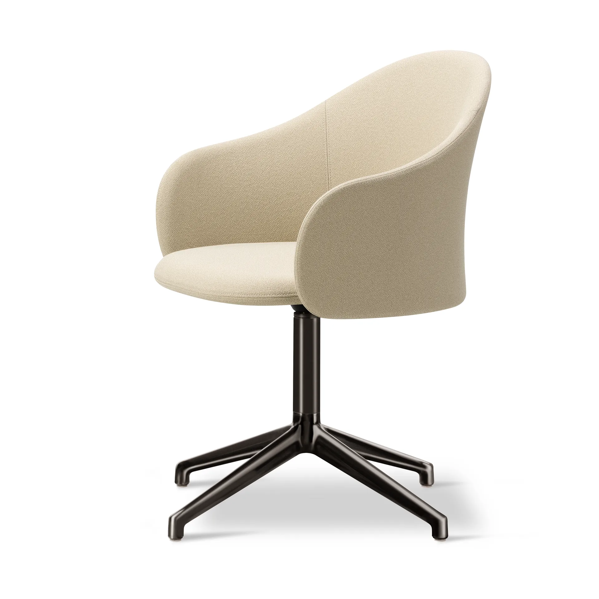 Gomo Armchair lenestol swivel base 4-star, Mylla 221-flint Fredericia Furniture