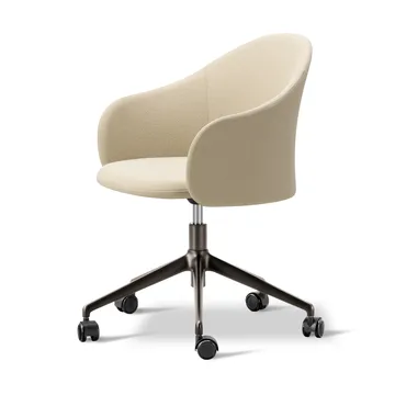 Gomo Armchair lenestol swivel base 5-star - Mylla 221-flint - Fredericia Furniture