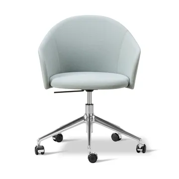 Gomo Armchair lenestol swivel base 5-star - Mylla 811-polert aluminium - Fredericia Furniture