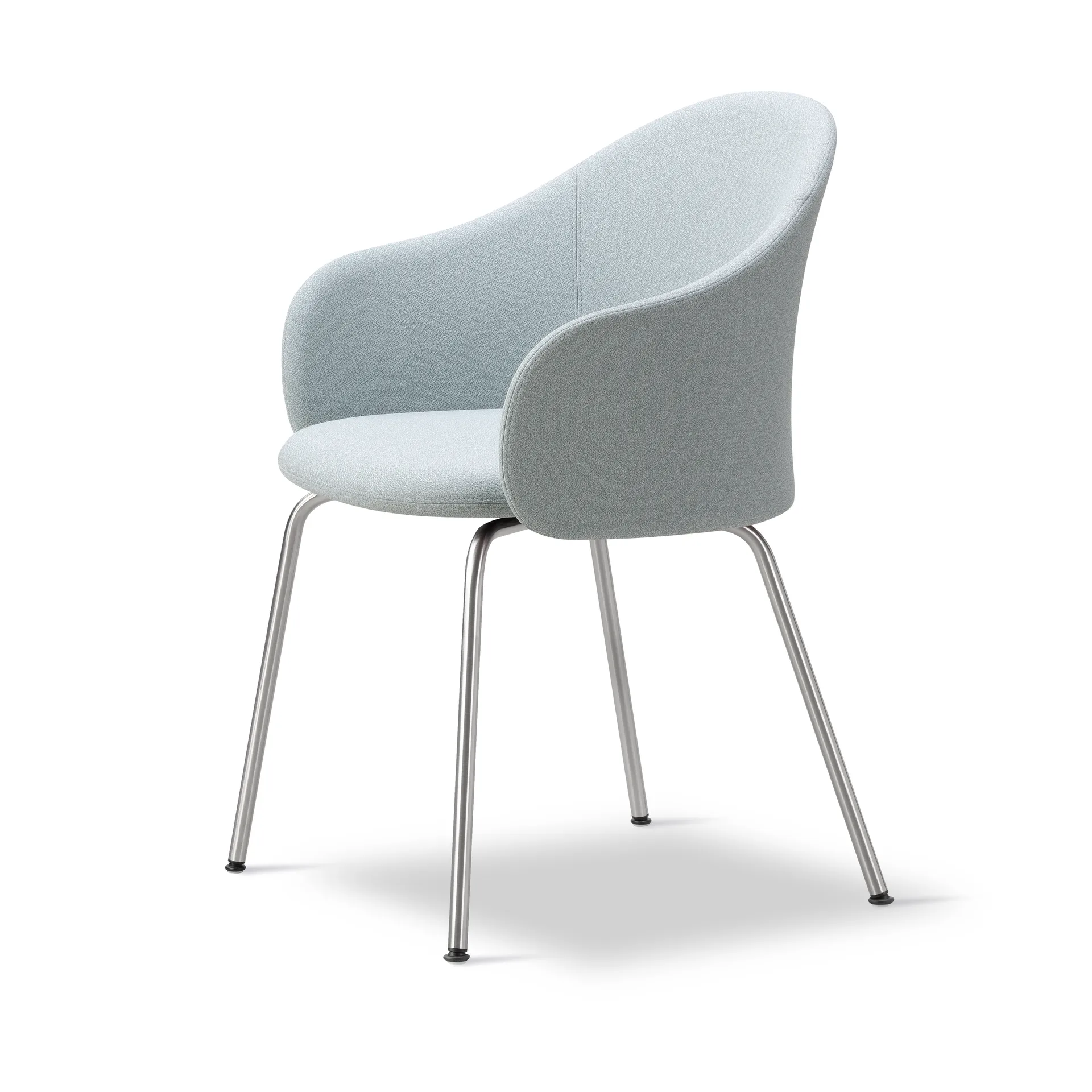 Gomo Armchair lenestol tube base, Mylla 811-rustfritt stål Fredericia Furniture