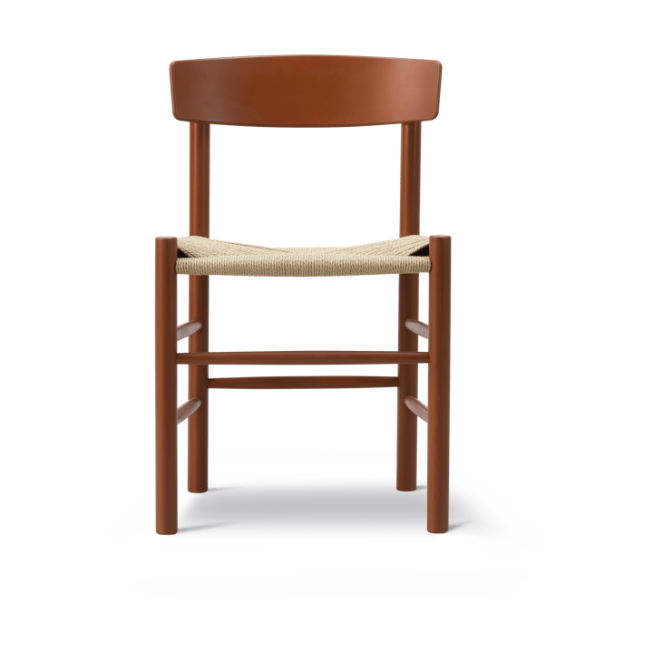 J39 stol, Herritage red-flettet natur Fredericia Furniture