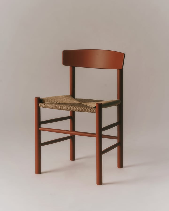 J39 stol, Herritage red-flettet natur Fredericia Furniture