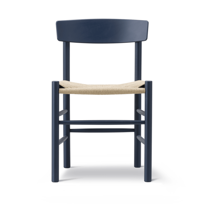 J39 stol, Indigo blue-flettet natur Fredericia Furniture