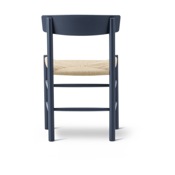J39 stol - Indigo blue-flettet natur - Fredericia Furniture