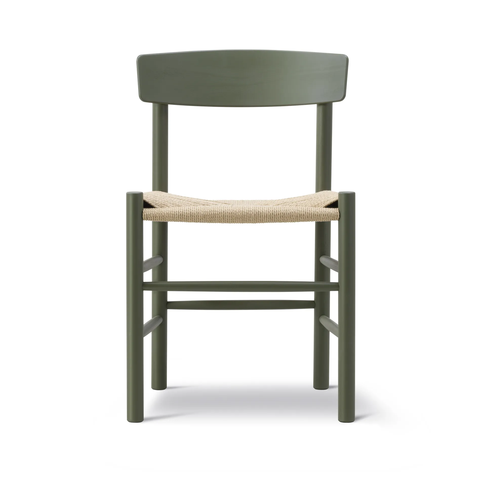 J39 stol, Khaki green-flettet natur Fredericia Furniture