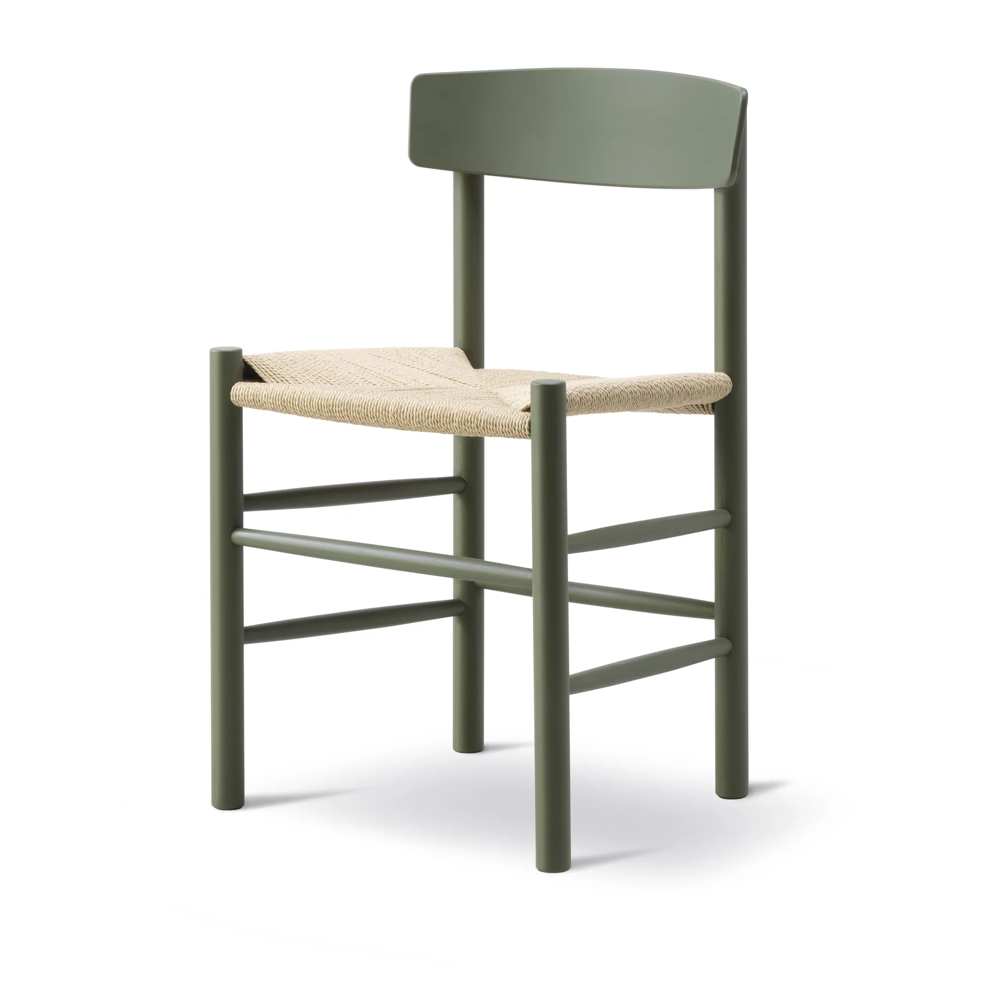 J39 stol, Khaki green-flettet natur Fredericia Furniture