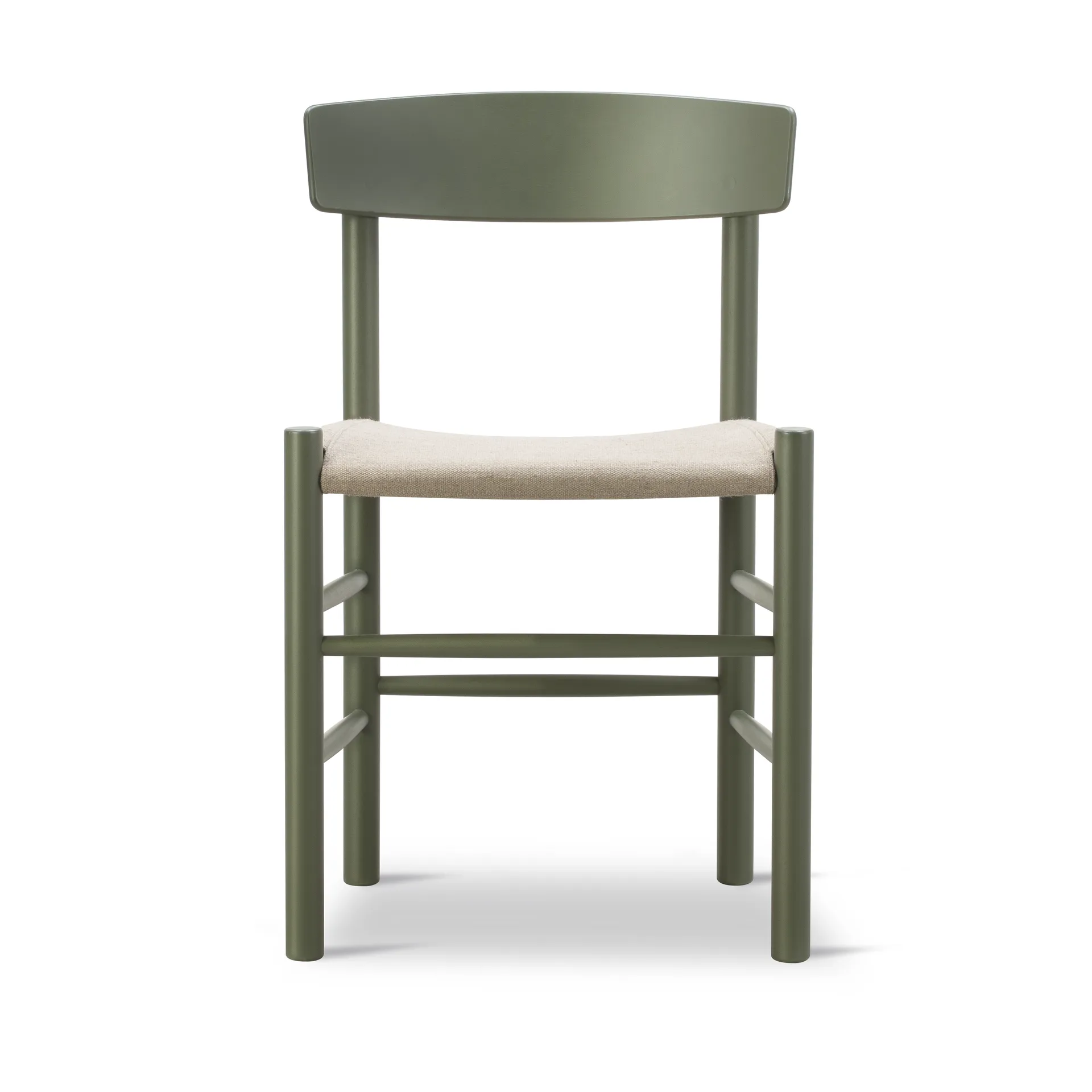 J39 stol, Khaki green-natur canvas Fredericia Furniture