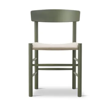 J39 stol - Khaki green-natur canvas - Fredericia Furniture