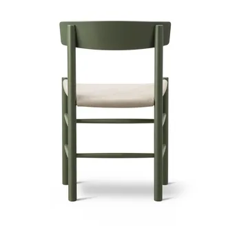 J39 stol - Khaki green-natur canvas - Fredericia Furniture