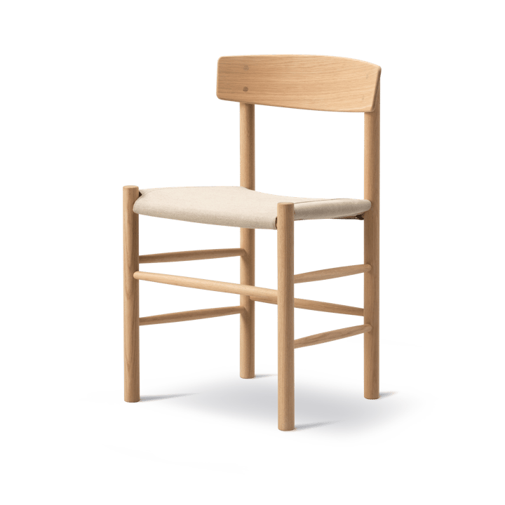 J39 stol, Lysoljet eik-canvas natur Fredericia Furniture