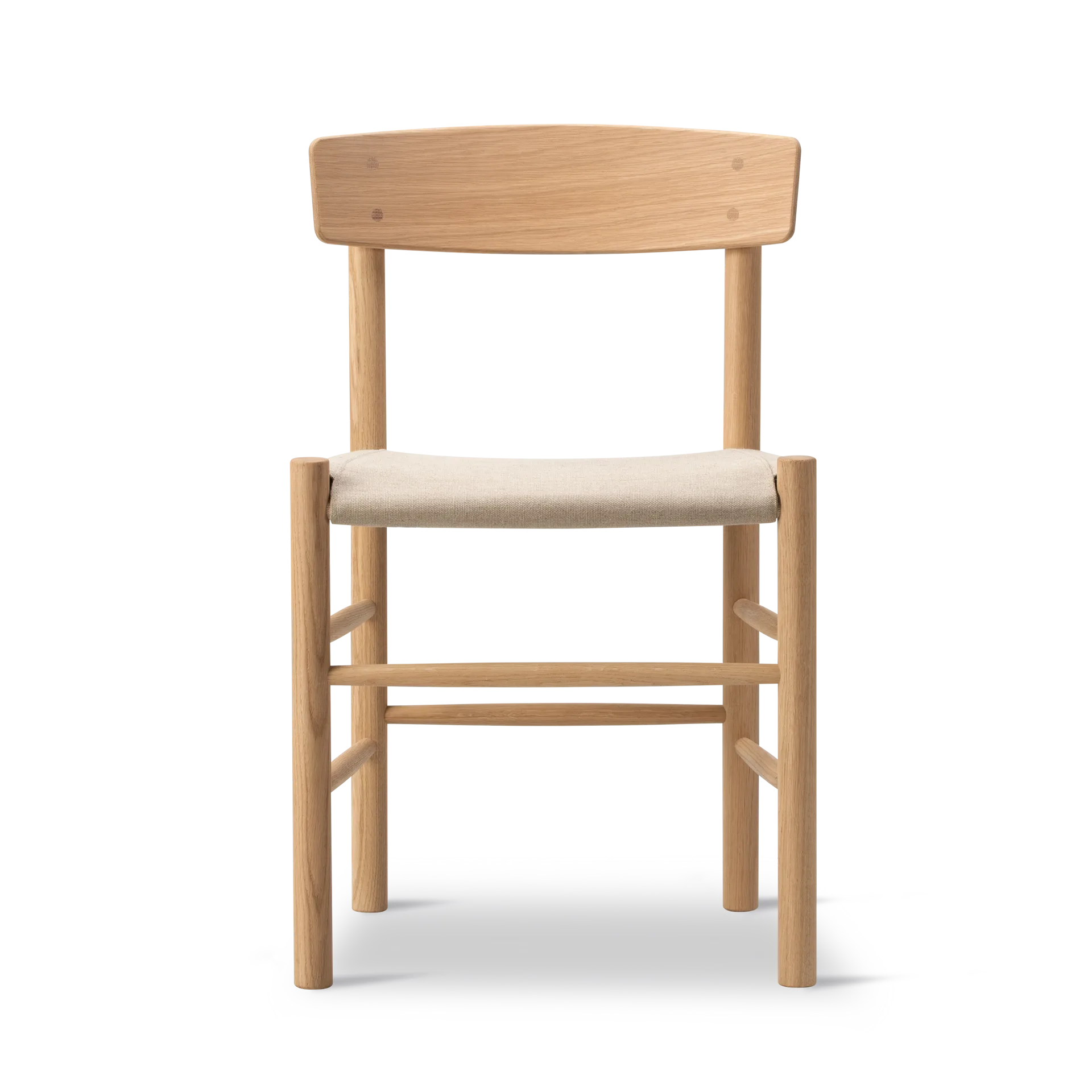 J39 stol, Lysoljet eik-canvas natur Fredericia Furniture