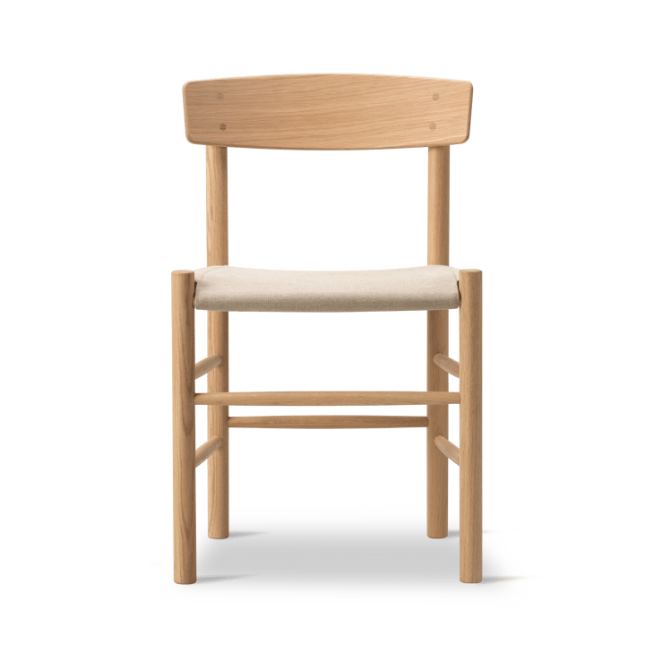 J39 stol - Lysoljet eik-canvas natur - Fredericia Furniture