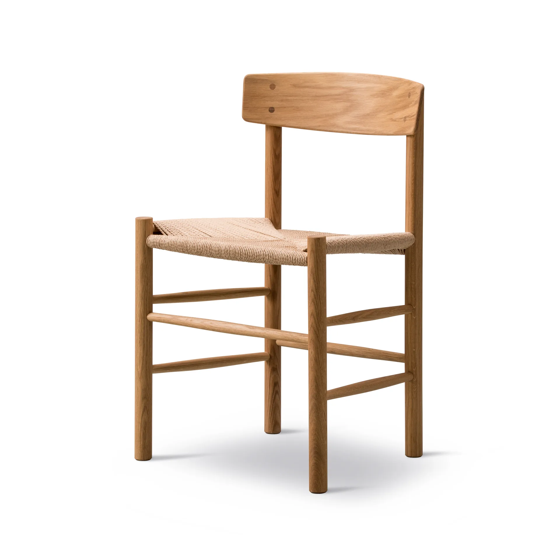J39 stol, Oljet eik-flettet natur, 6-pakning,  Fredericia Furniture