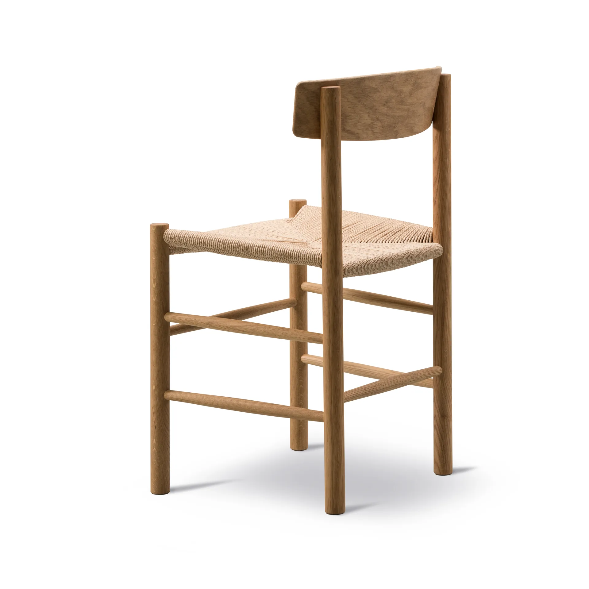 J39 stol, Oljet eik-flettet natur, 6-pakning,  Fredericia Furniture