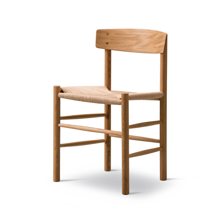 J39 stol, Oljet eik-flettet natur Fredericia Furniture
