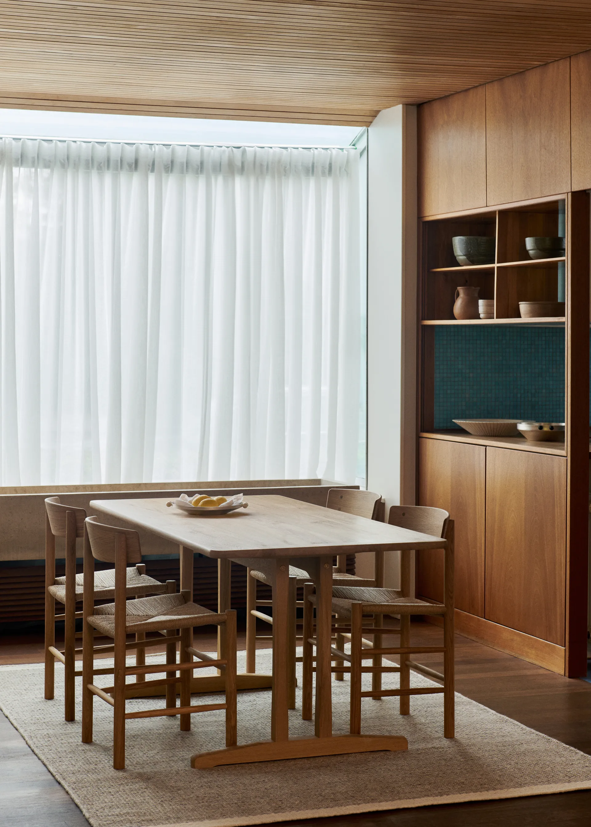 J39 stol, Oljet eik-flettet natur Fredericia Furniture