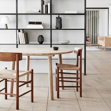 J39 stol - Oljet valnøtt-flettet natur - Fredericia Furniture