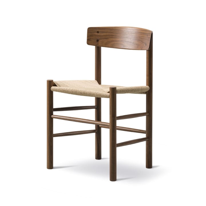J39 stol, Oljet valnøtt-flettet natur Fredericia Furniture