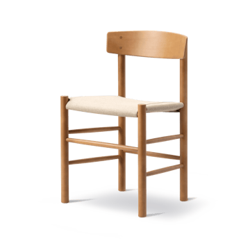J39 stol - Vintagelakkert bøk-canvas natur - Fredericia Furniture