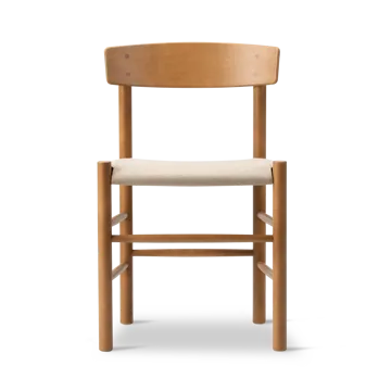 J39 stol - Vintagelakkert bøk-canvas natur - Fredericia Furniture