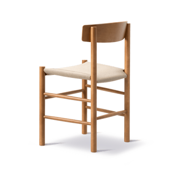 J39 stol - Vintagelakkert bøk-canvas natur - Fredericia Furniture