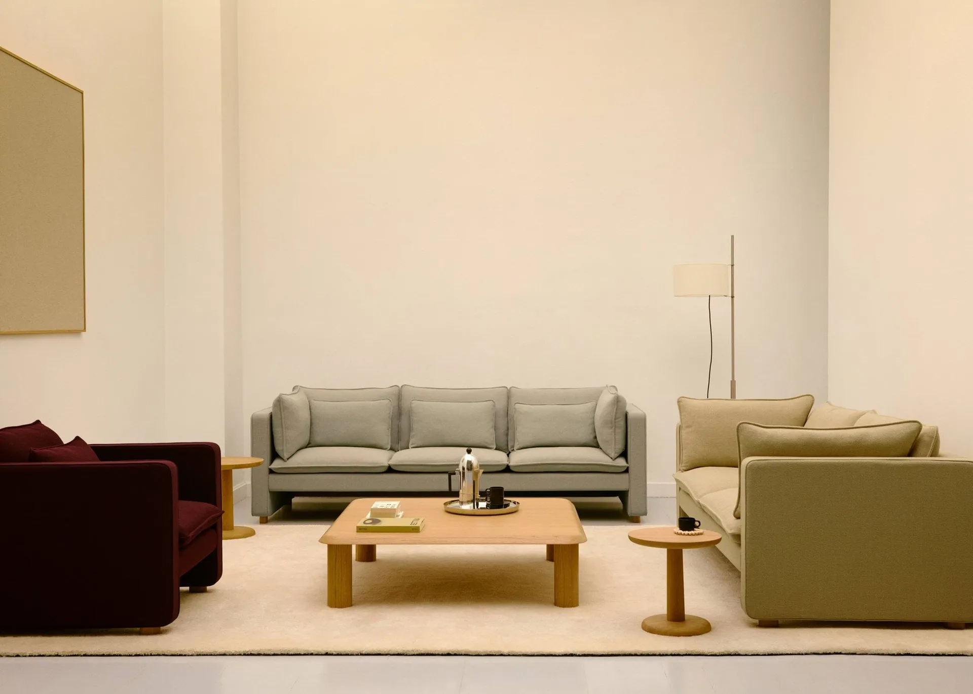 Jota sofa, Vidar 146-lys-oljet eik, 231 cm, 3-seter Fredericia Furniture